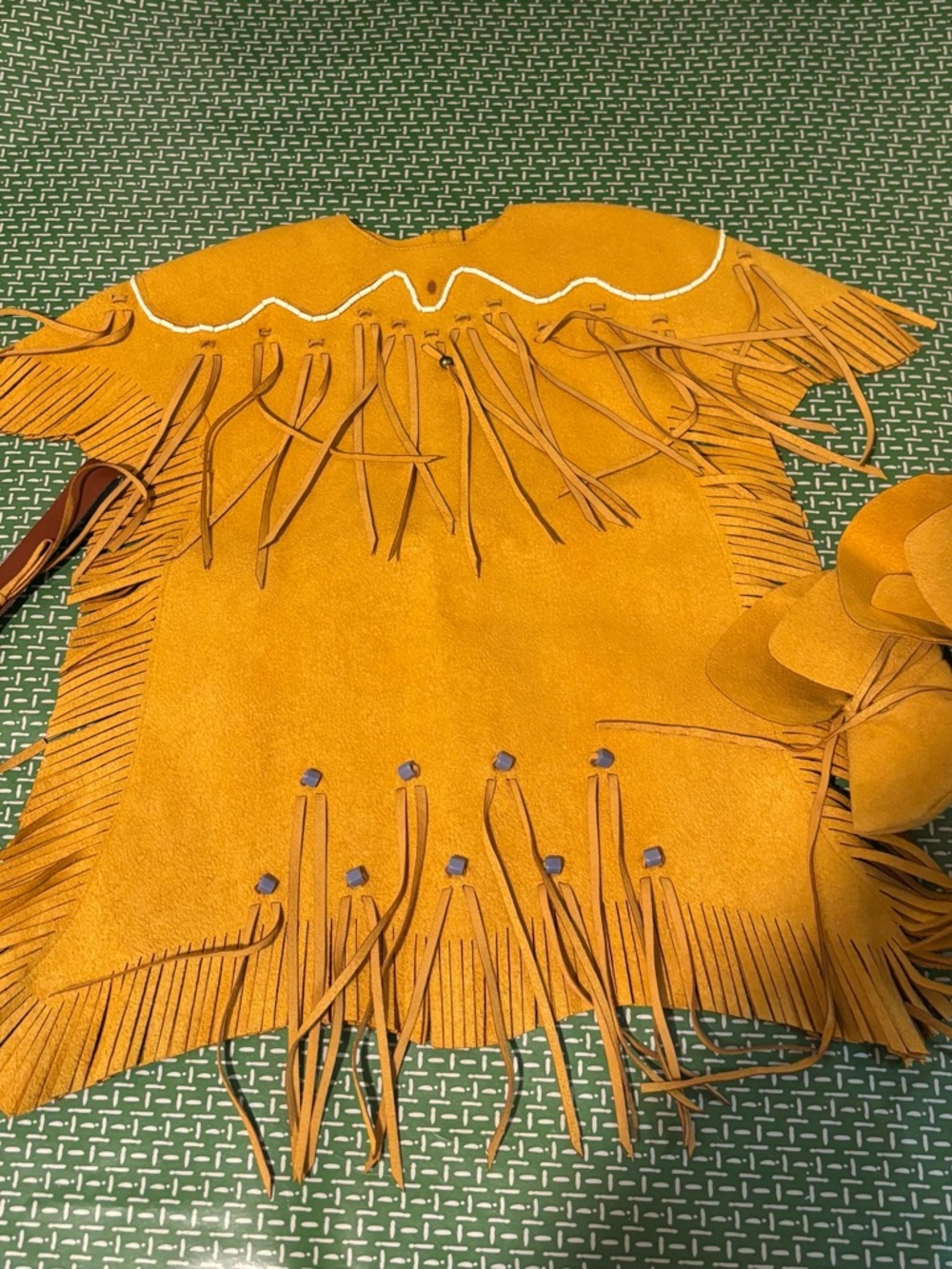 American Girl Kayla Meet Outfit Deerskin Dress Belt Boots Native American